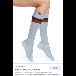 ✨Fendi ribbed knee high socks✨NWT